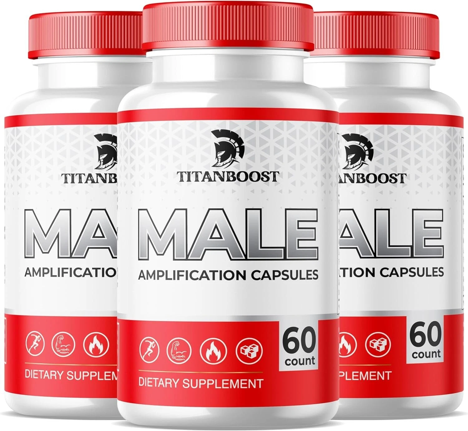Titan Boost Male Amplification Advanced Formula Supplement (180 Capsules) 3-Pack