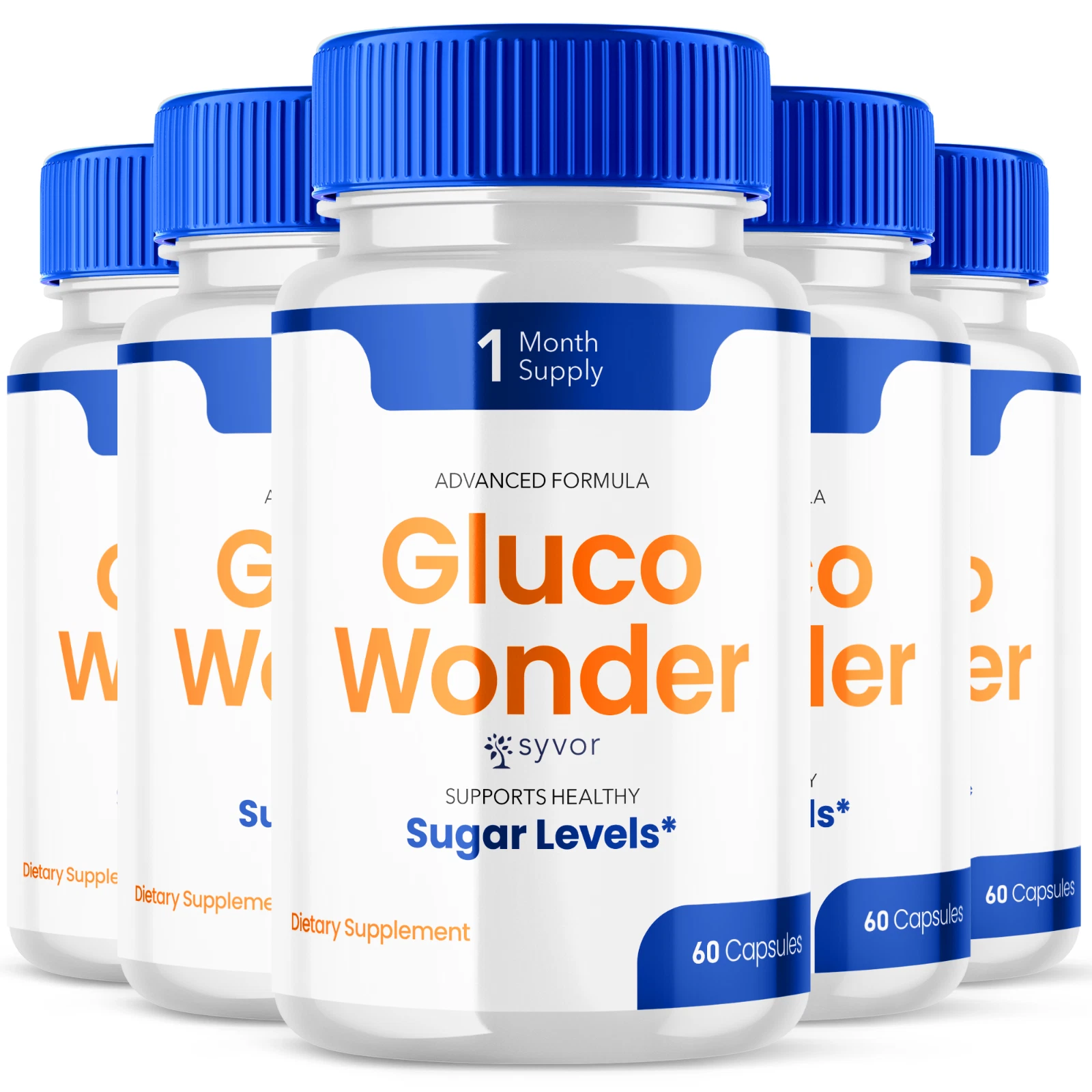 Gluco Wonder Advanced Formula Glycogen Health & Wellness Supplement 300 Capsules
