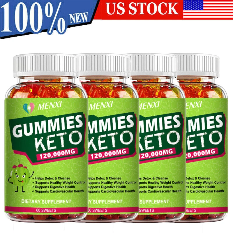 1-4 Pack Keto Gummies Ketone Advanced Weight Loss Fat Burner Dietary Supplement