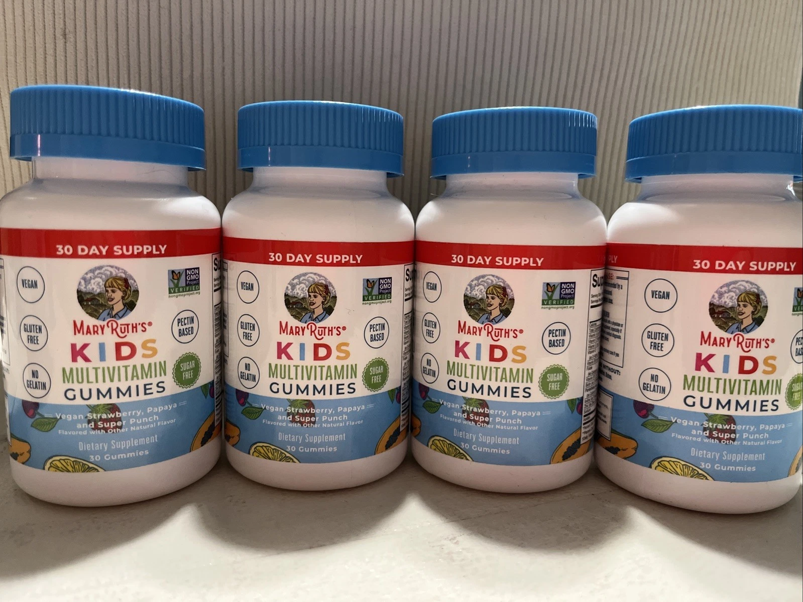 (4) MARY RUTH’S Kids Vegan Multivitamin Gummies New In Sealed Bottles Exp 07/26