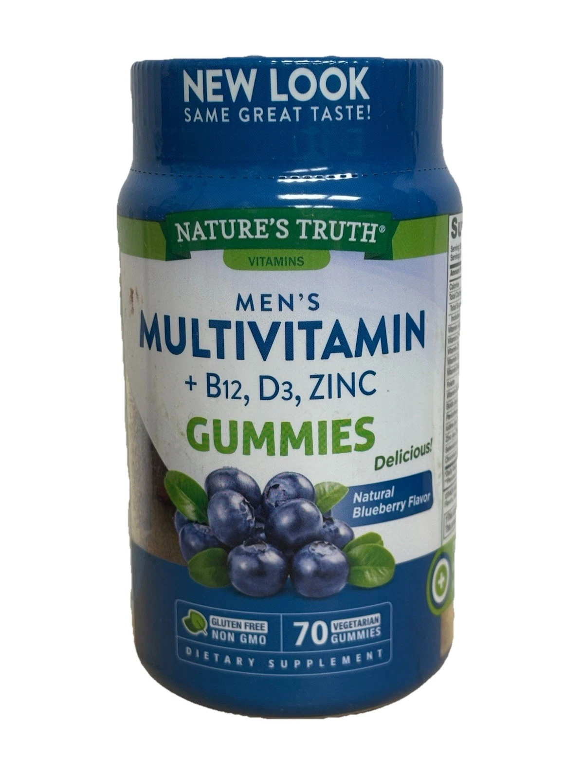 Nature’s Truth Men's Multivitamin B12, D3, Zinc Dietary Supplement - 70 Gummies