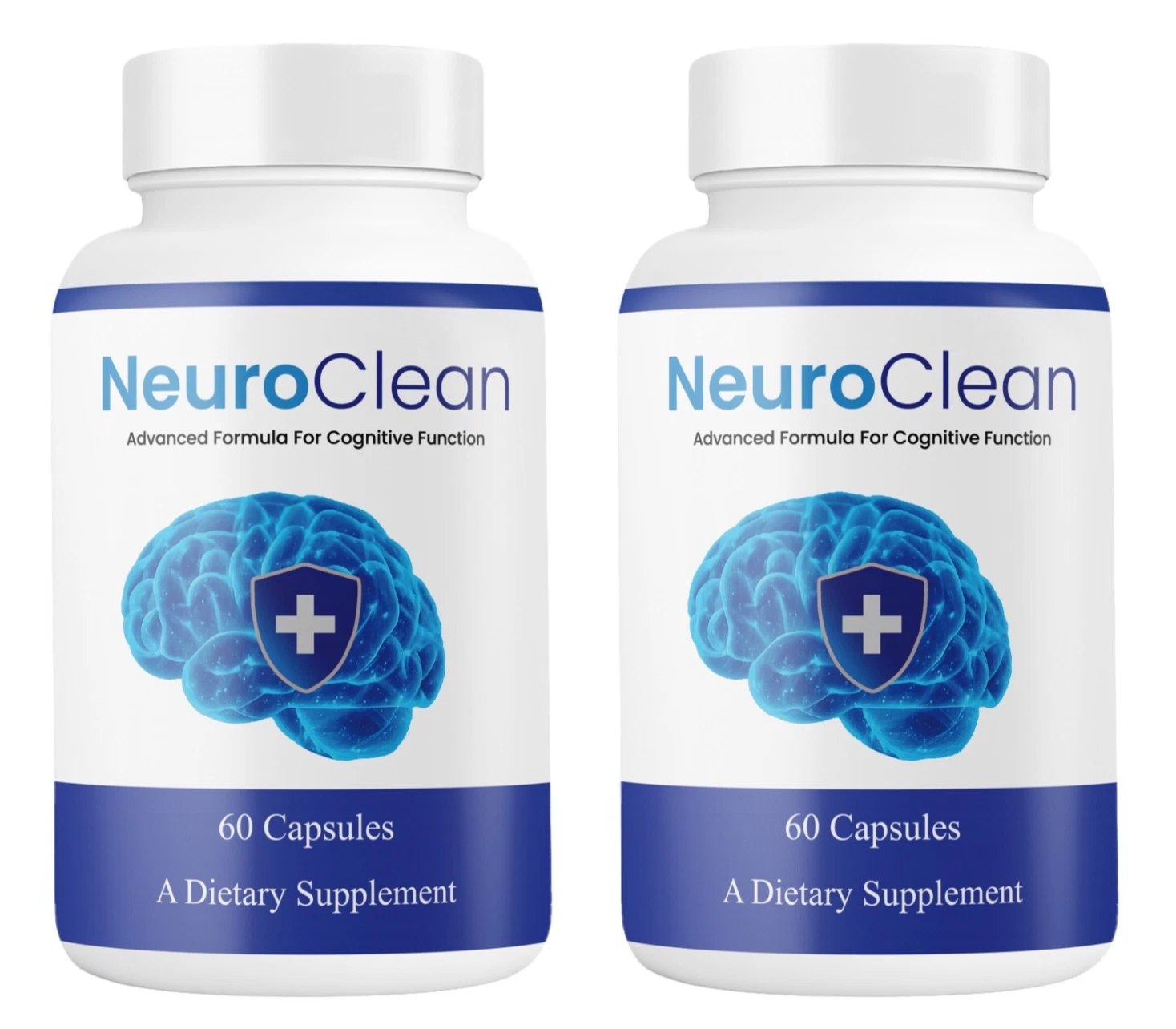 ( 2 Pack ) NeuroClean Capsules - Brain Support Formula for Cognitive Function