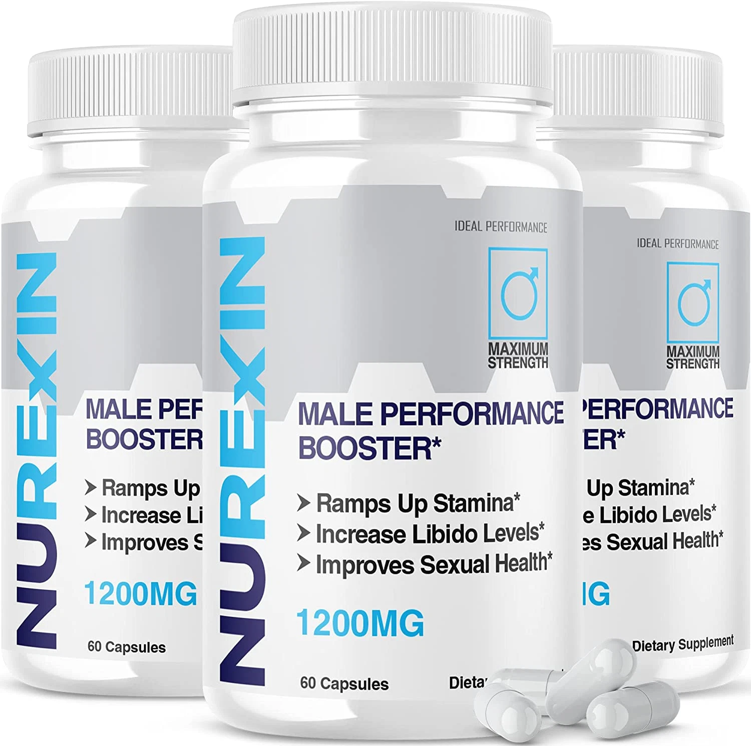 (3 Pack) Nurexin Pills Nurexin 500 Nurexin Boost (180 Capsules)