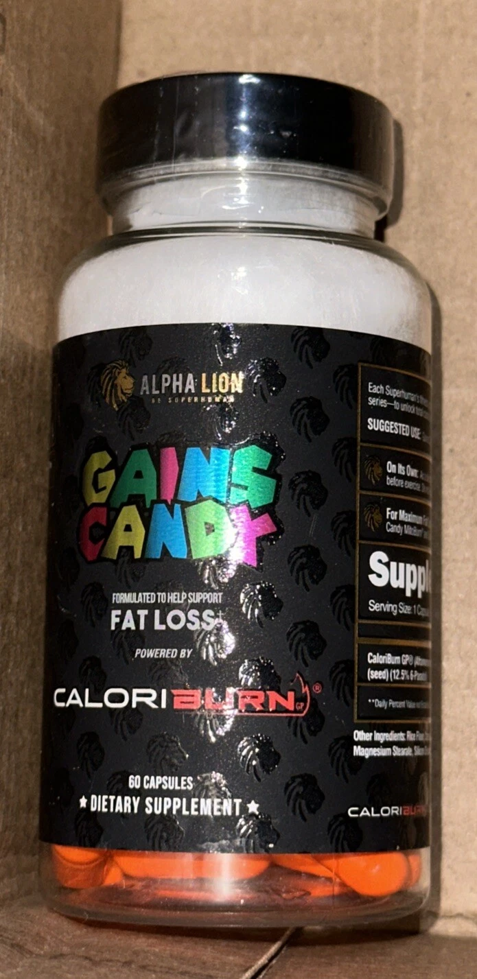Gains Candy Caloriburn 60 Capsules by Alpha Lion
