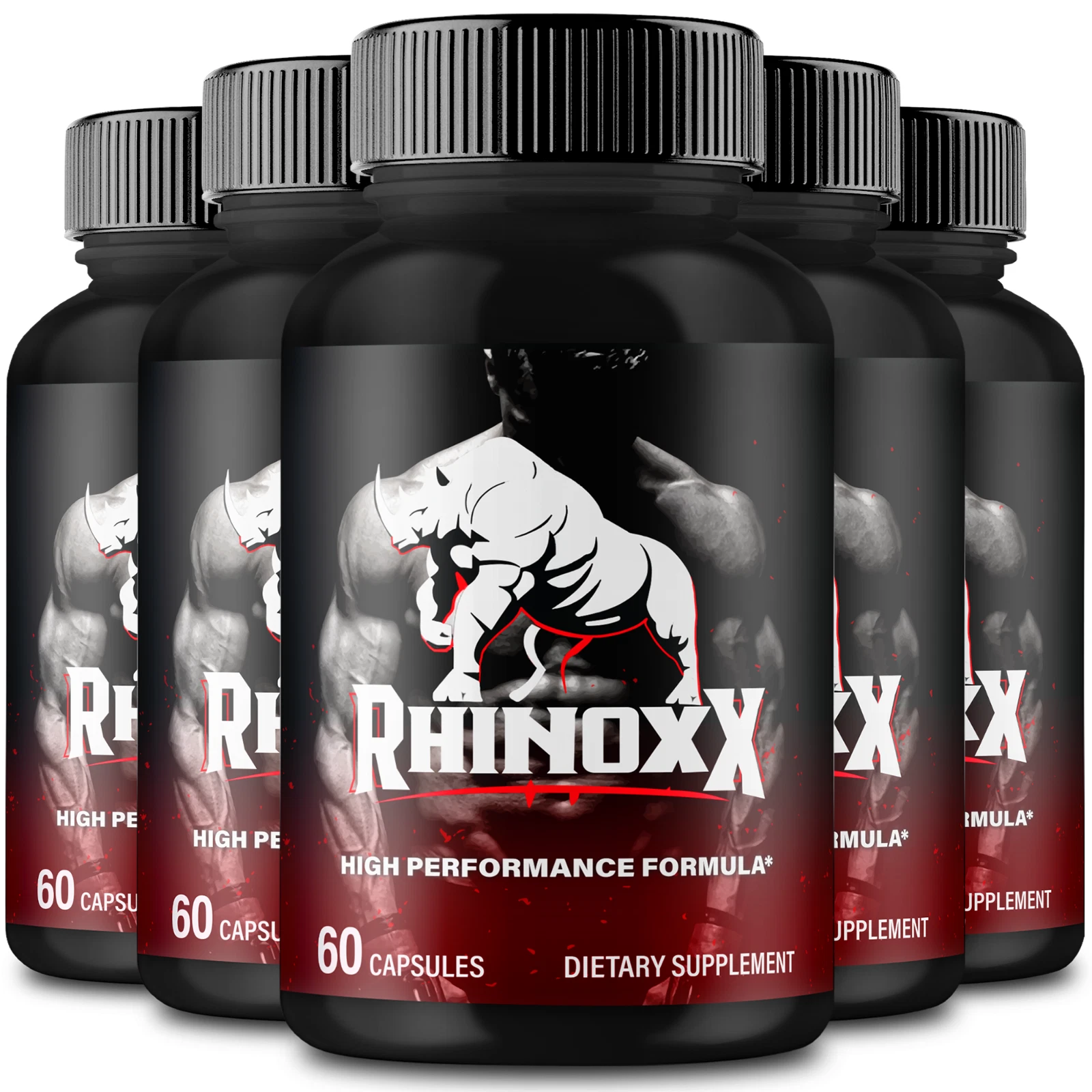 (5 Pack) Rhinoxx Advanced Male Health Pills to Improve Stamina & Endurance