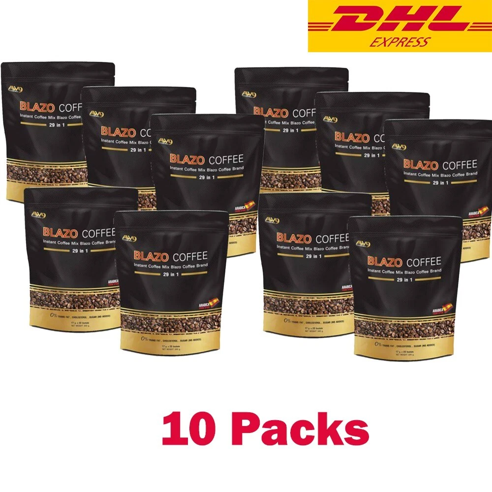 10X Blazo Coffee Instant Powder Healthy Slimming Shape Premium Arabica Non-Fat