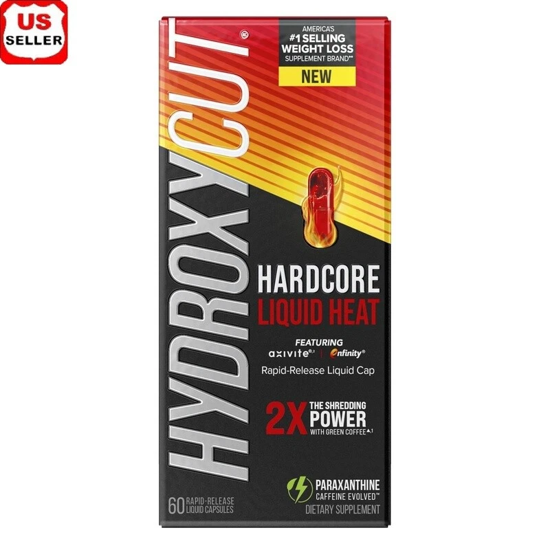 Liquid Heat Weight Loss Pills Rapid Release Thermogenic 60 Count Shred Formula