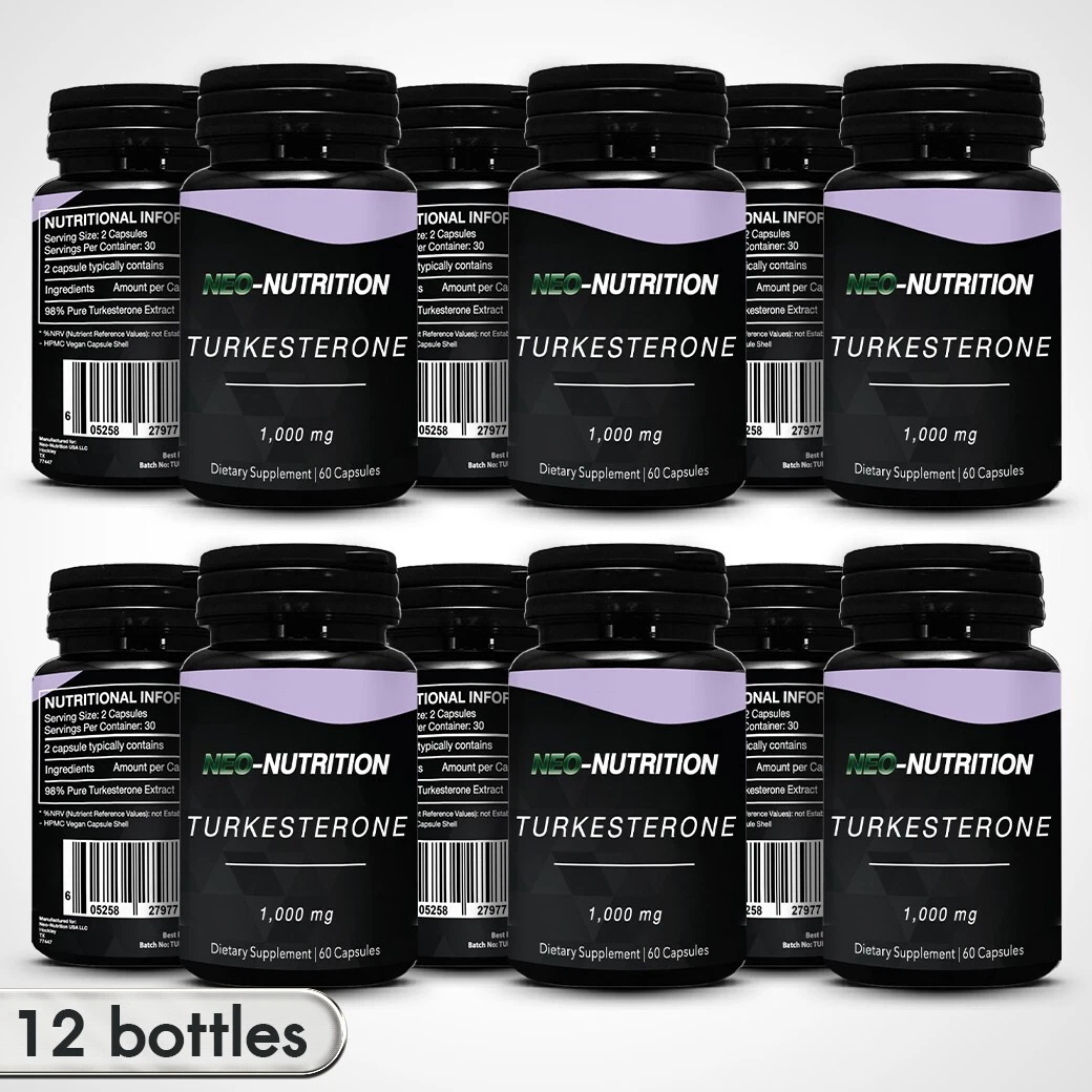 TURKESTERONE 1000MG 💪MUSCLE GROWTH 🔥FAT LOSS ⚡ ENERGY 😴 SLEEP 💥RECOVERY x12