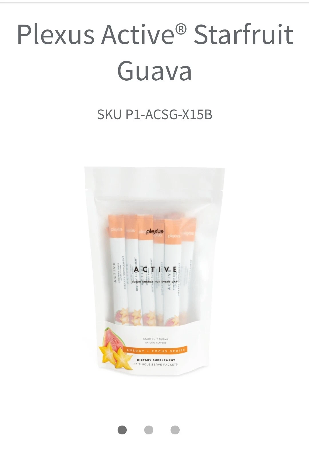 Active Clean Energy For Every Day "STARFRUIT GUAVA"