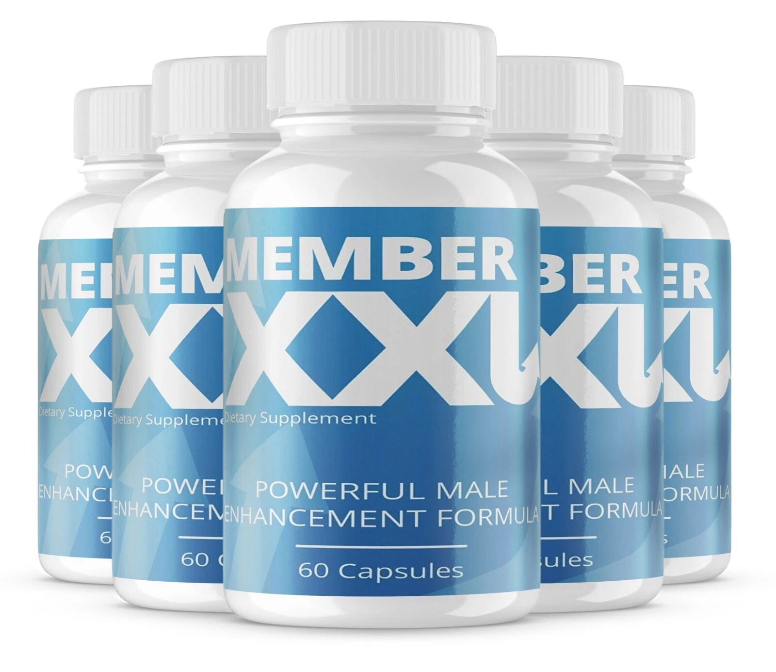 Member XXL Powerful Male Enhancement Formula Support Pills (300 Capsules) 5 PACK