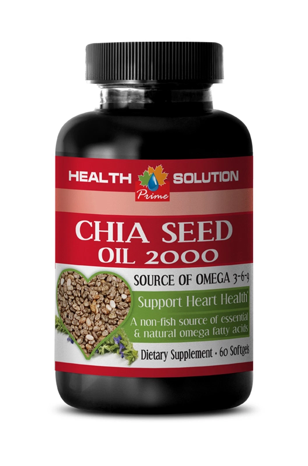 muscle gainer pills-CHIA SEED OIL 2000- chia seed bottle -1 Bottle(60 Softgels)