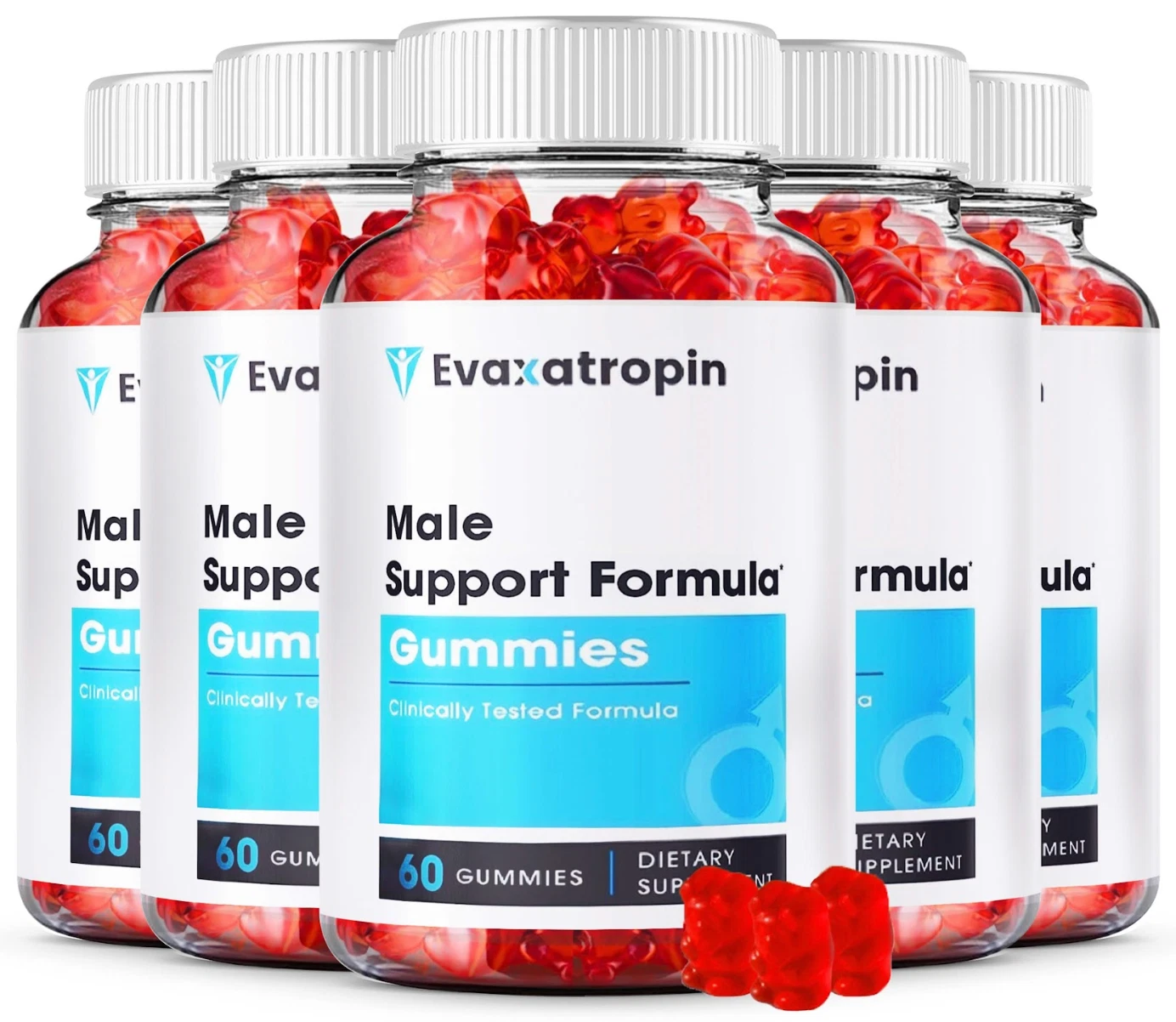 (5Pack) Evaxatropin Male Gummies - Evaxa tropin Gummy for Men - Male Enhancement