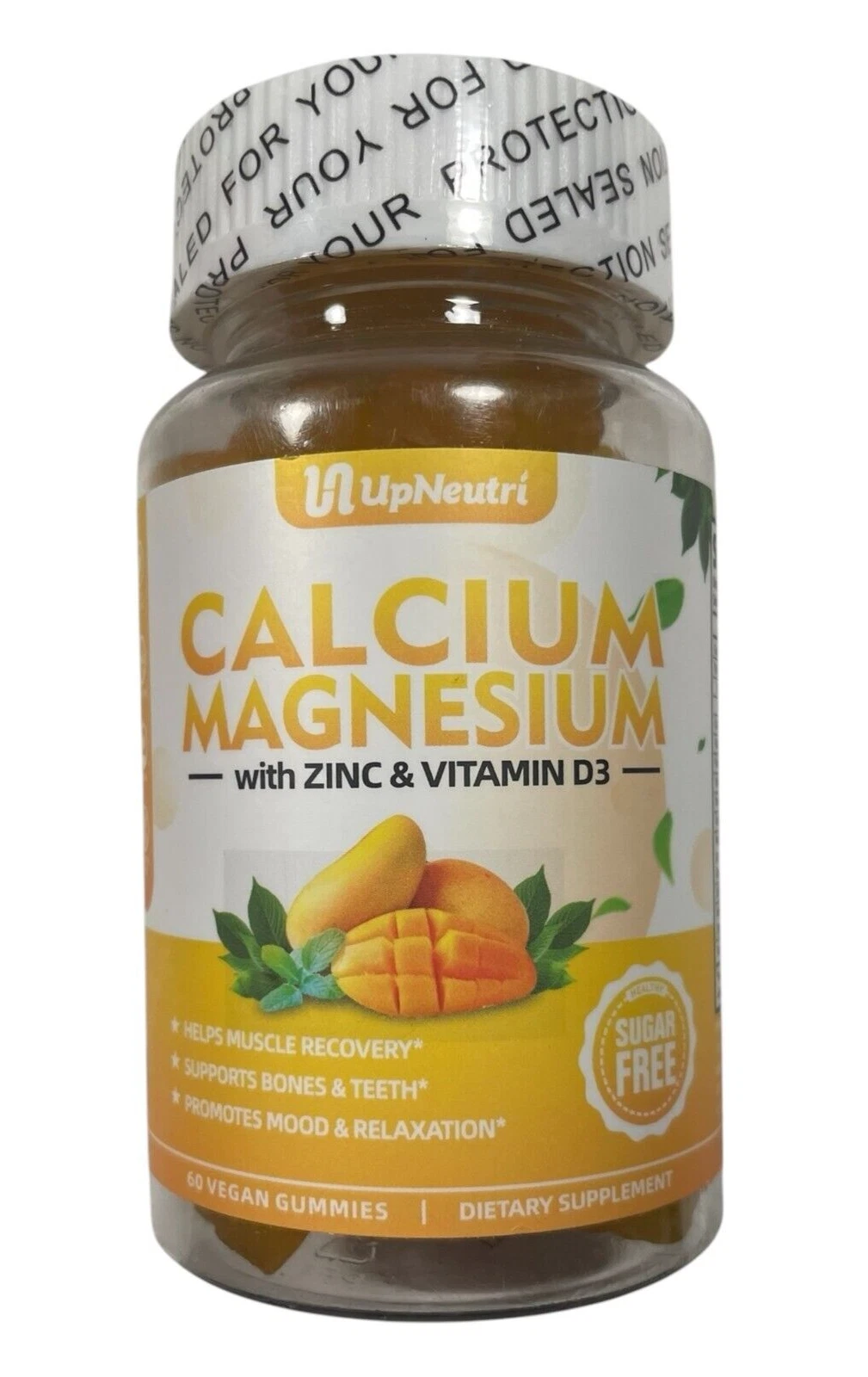 UpNeutri Calcium Magnesium Gummies - with Zinc & Vitamin D3 - 60 ct - Exp 10/25