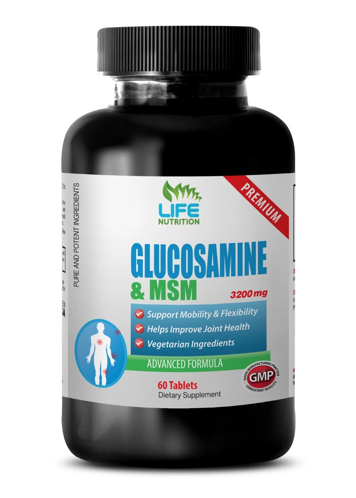 Collagen Powder - Glucosamine Chondroitin MSM 3230mg - Maintaining Joints 1B