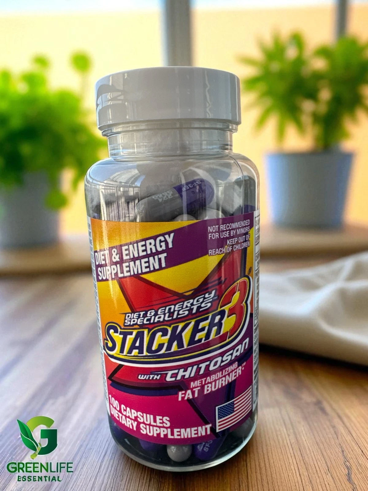 Stacker two Dietary Suppl "Fat Burner Weight Loss & Energy Booster" 100ct