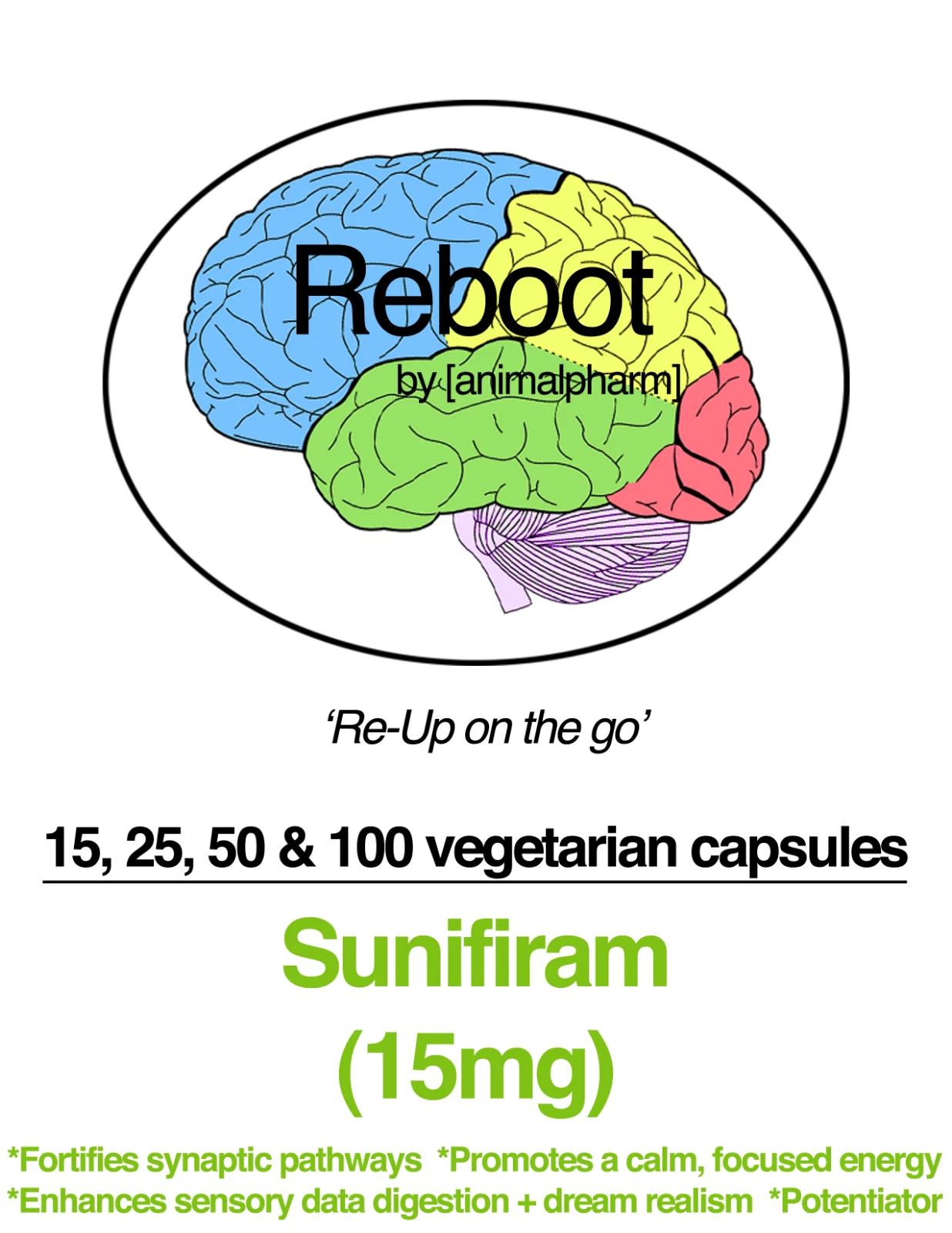 Sunifiram 15mg Vegetarian Capsules AMPAkine Nootropic 99%+ pure Memory Learning