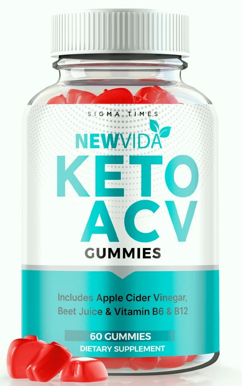 New Vida Keto + ACV Weight Loss Gummies to Help Burn Fat for Energy 60ct