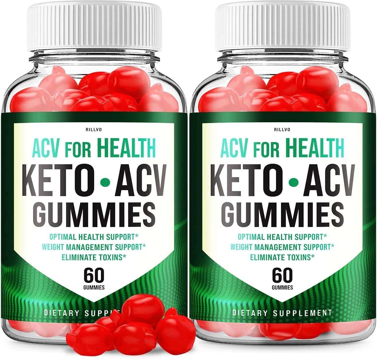 (2 Pack) ACV For Health Keto Gummies - Supplement for Weight Loss - Apple Flavor