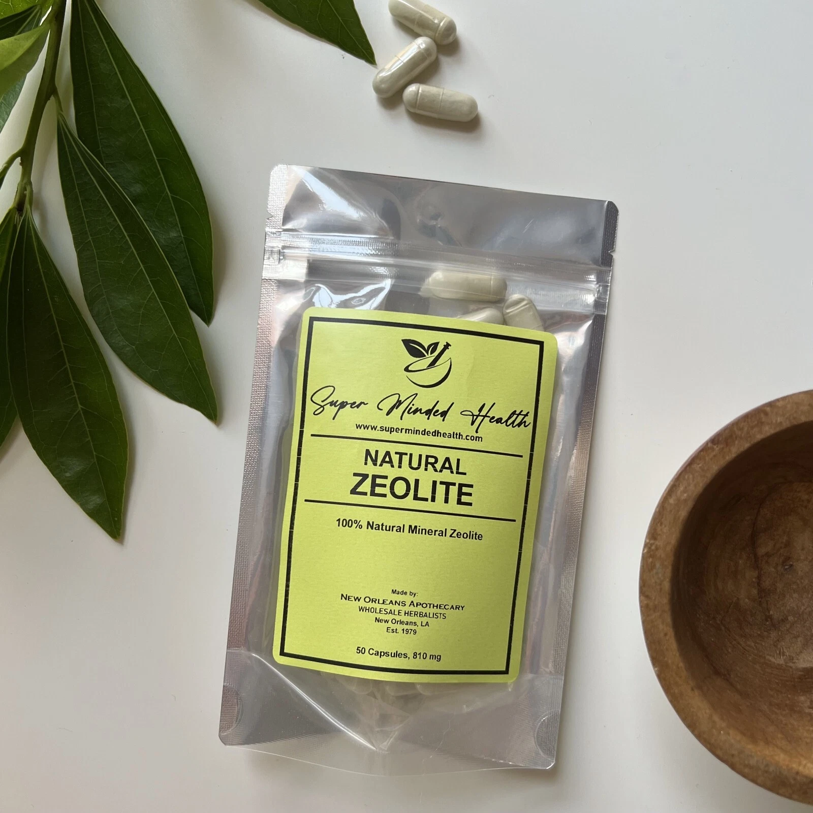 Zeolite Capsules | Pure Natural Mineral | 810mg | Heavy Metal Detox