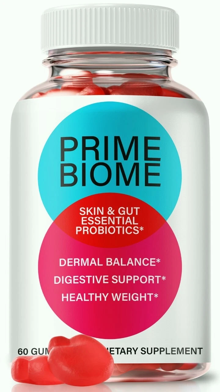 Prime Biome Keto ACV Weight Loss Gummies, PrimeBiome for Skin & Gut Health 60ct