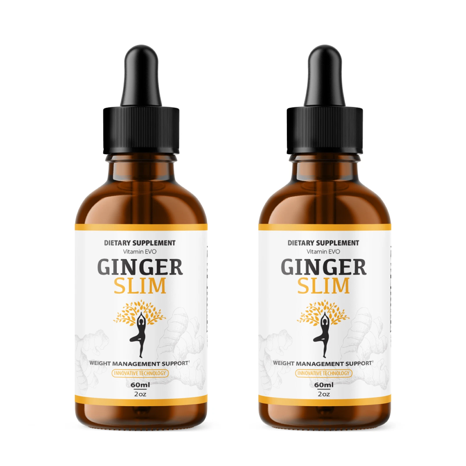 Ginger Slim Drops Weight Loss Drops to Support Fat Burning Liquid (60 Servings)