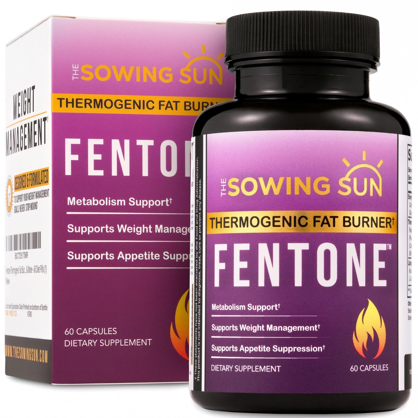 Fentone Thermogenic Weight Management Pills - Extreme Lasting Energy and Stam...