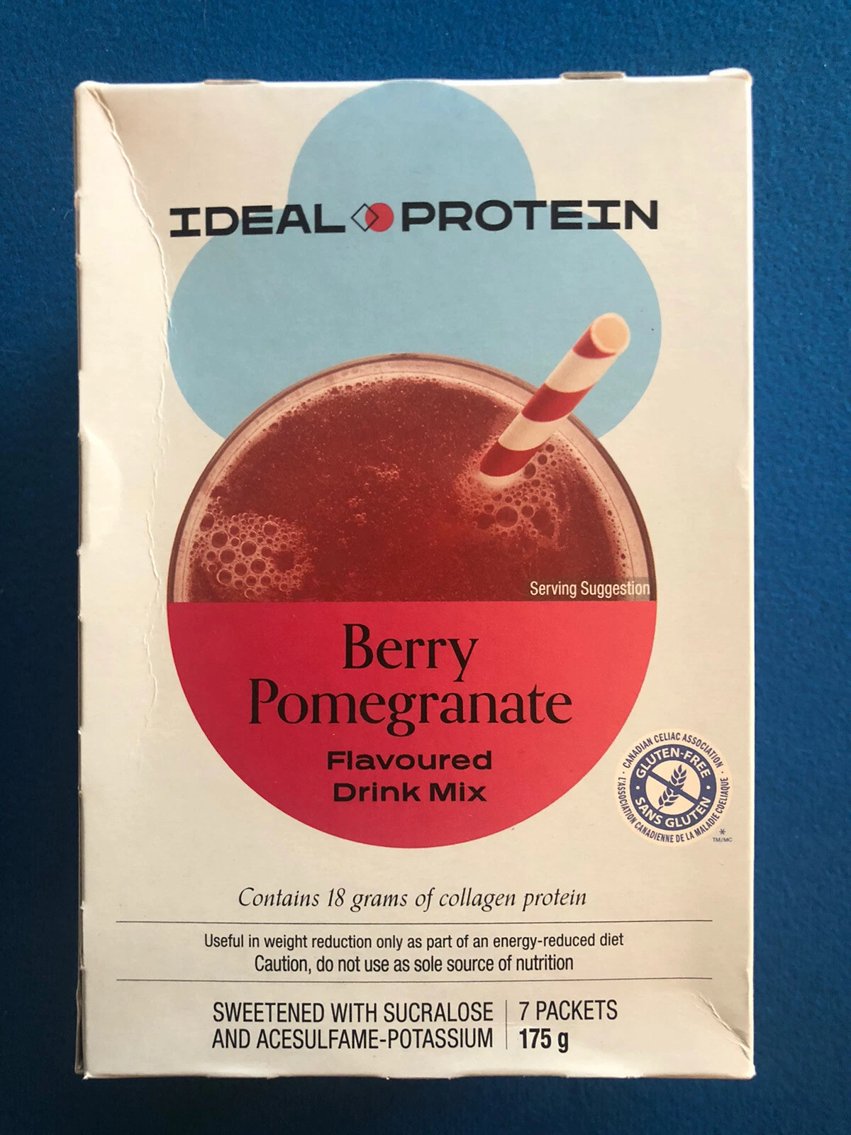 Ideal Protein Berry Pomegranate Drink Mix - 7 Packets - EX 11/30/28 - FREE SHIP