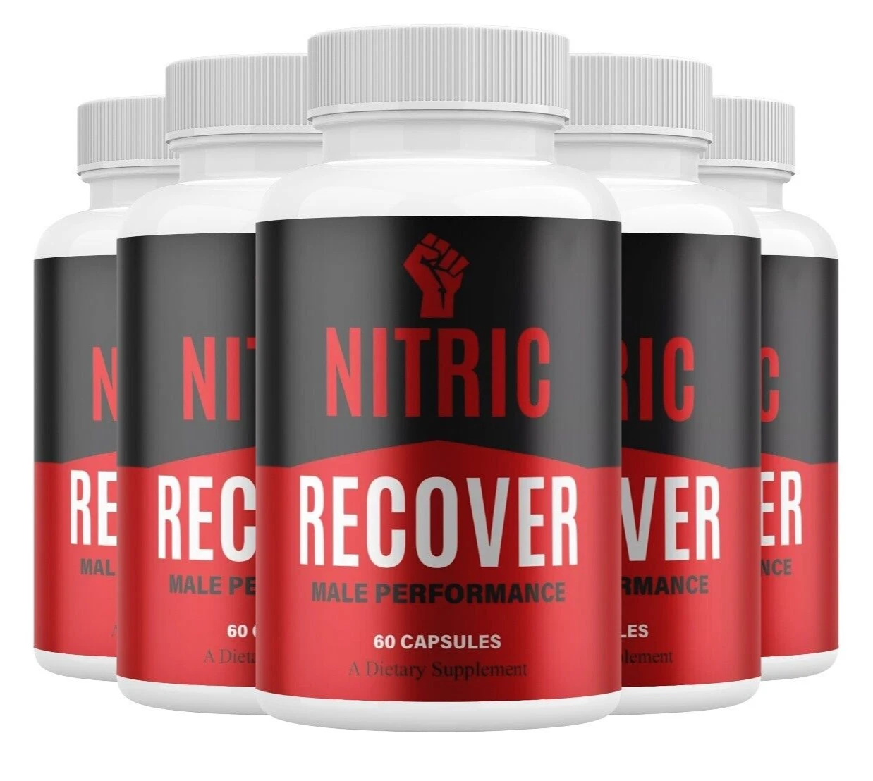 (Paquete de 5) Cápsulas de rendimiento Nitric Recover, NitricRecover Max