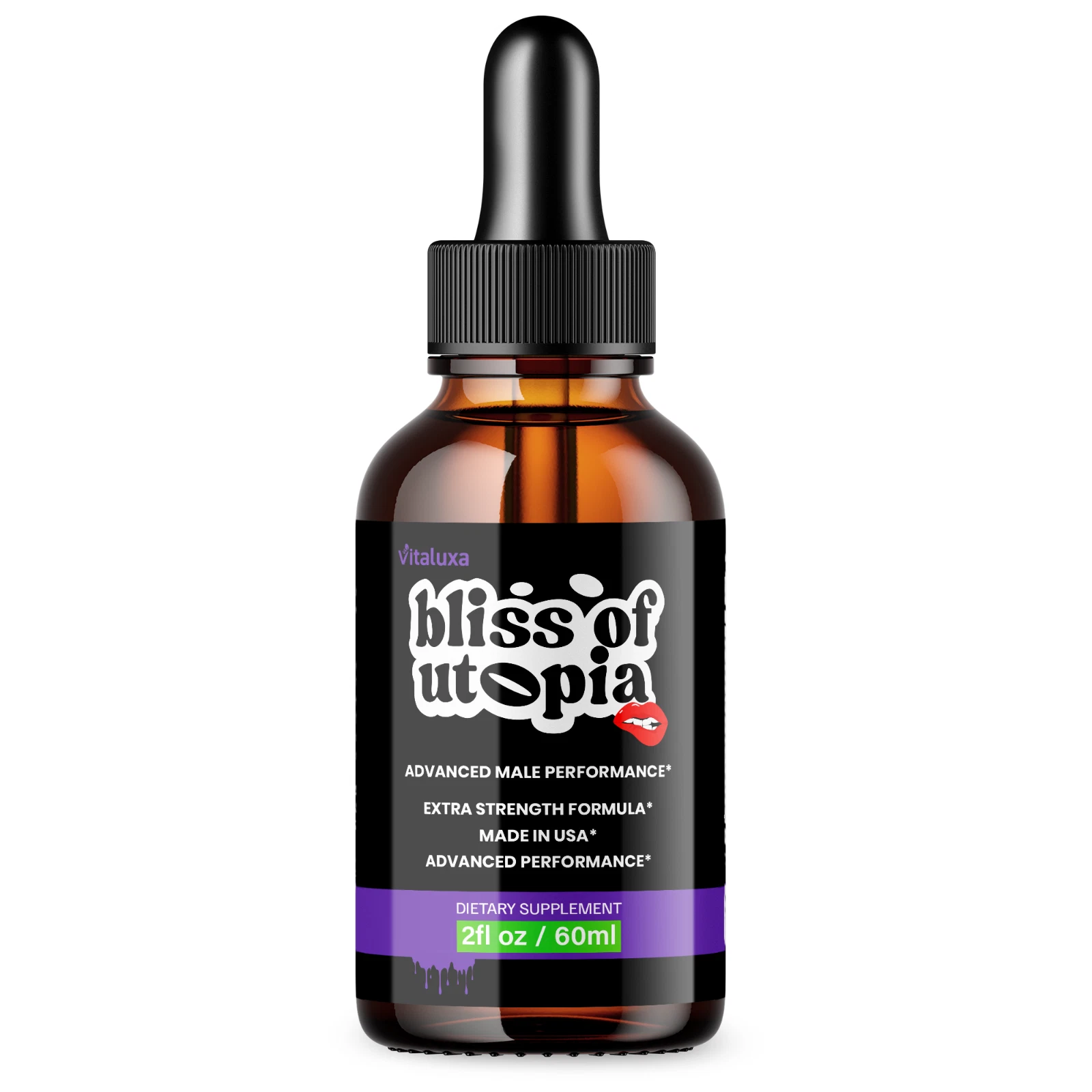 Bliss of Utopia Drops for Men, Advanced Male Health Support Formula (2 oz)