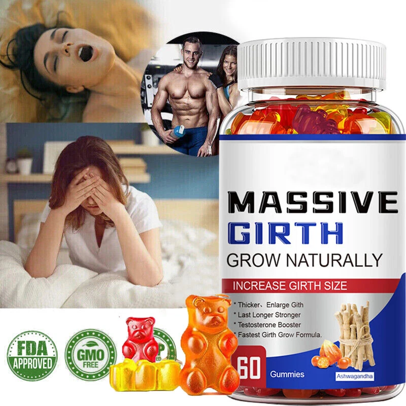 Male Enhancement Gummies Booster & Thicker Last Longer Stronger Bigger 60 Gummy