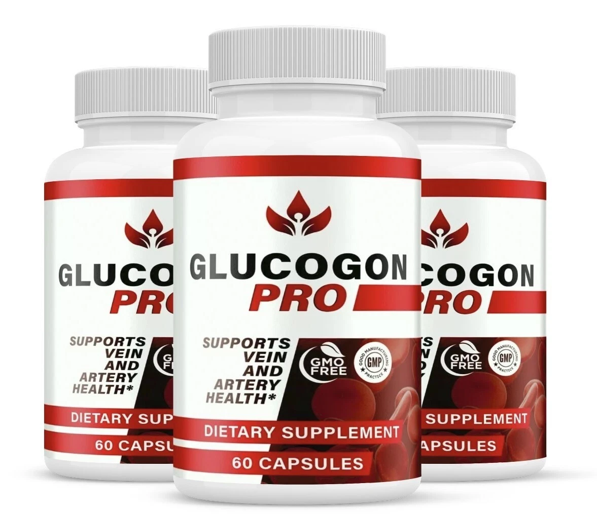 Glucogon Pro Pills to Support Blood Sugar & Pressure for Heart Health ( 3 Pack )