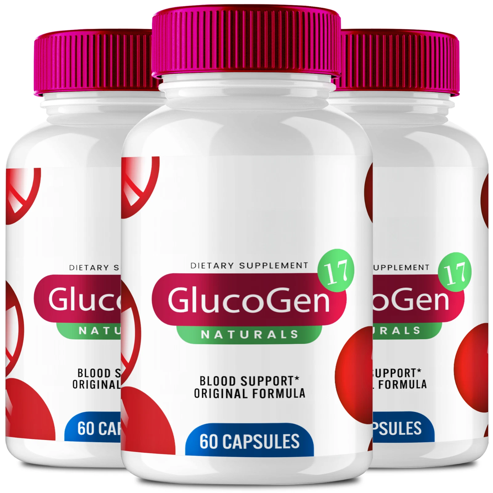 (3 Pack) Glucogen17 Blood Capsules, Advanced Healthy Circulation & Stable Levels