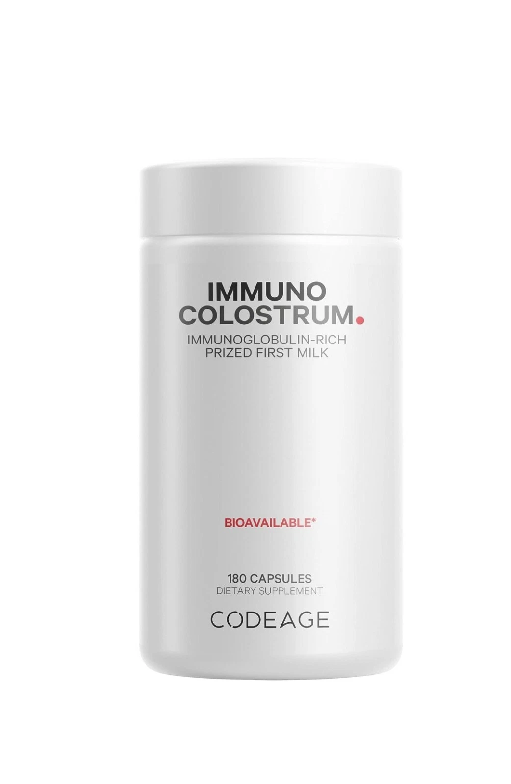 Codeage Immuno Colostrum Immunoglobulin-Rich Prized First Milk 180 Caps Exp 6/26