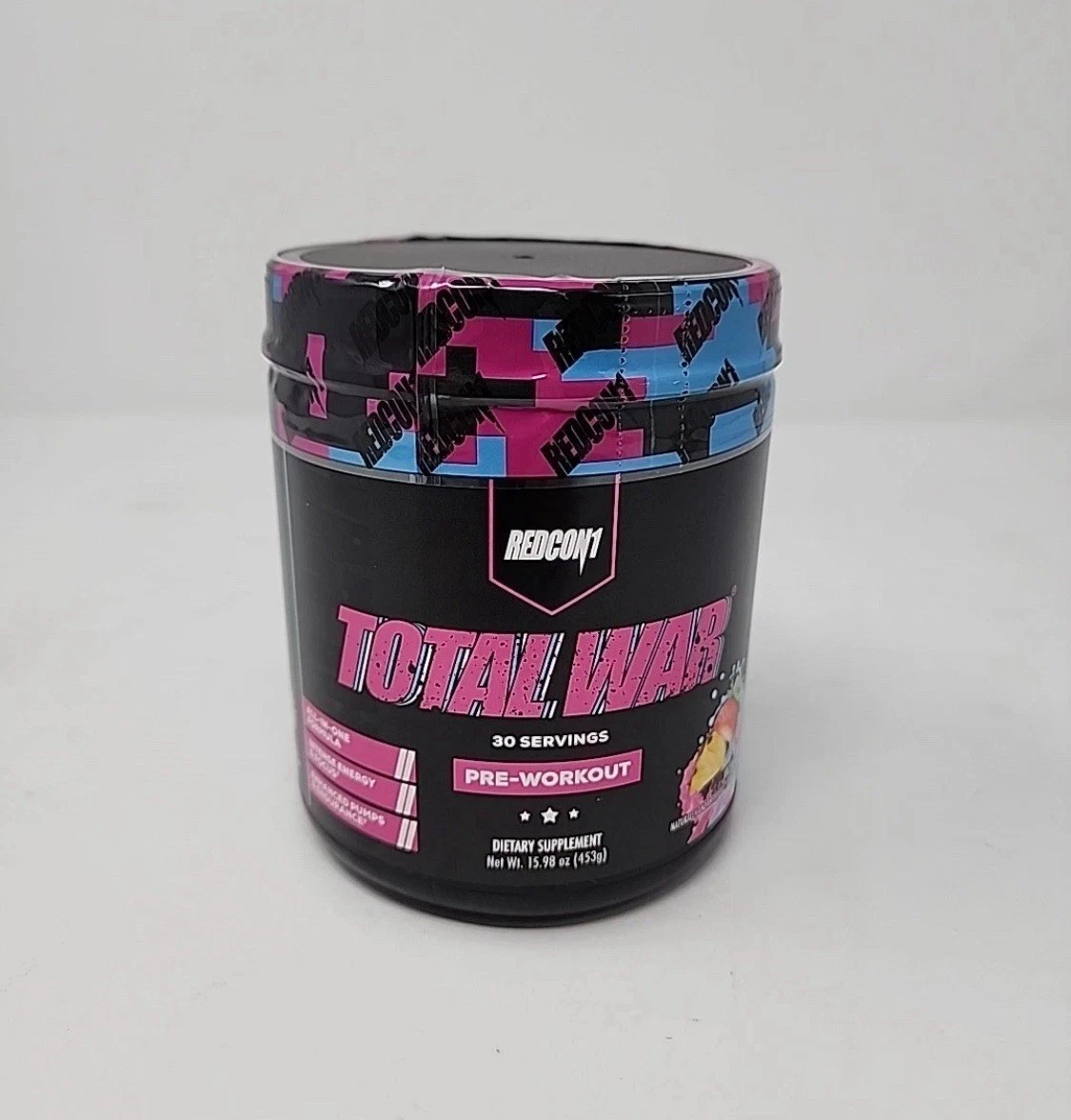 Redcon1 TOTAL WAR Preworkout Powder 30 Servings Vice City Flavor BB 10/2026