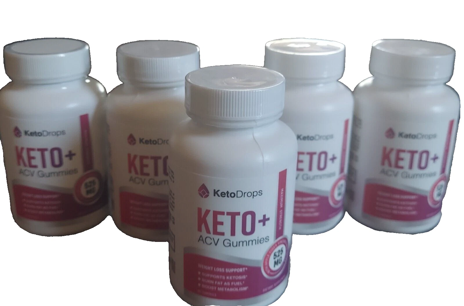 5 Keto Drops KETO + ACV Weight Loss Support Supplement 525mg 30 Gummies Exp 1/26