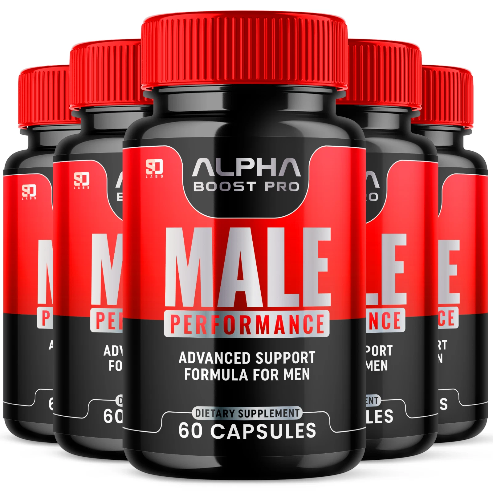 (5 Pack) Alpha Boost Pro Male Pills - Maximize Energy, Vitality & Stamina 300ct