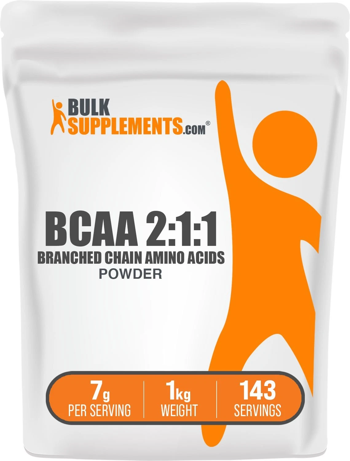 BulkSupplements BCAA 2:1:1 Powder - Branched Chain Amino Acids , 1kg (2.2 lbs)