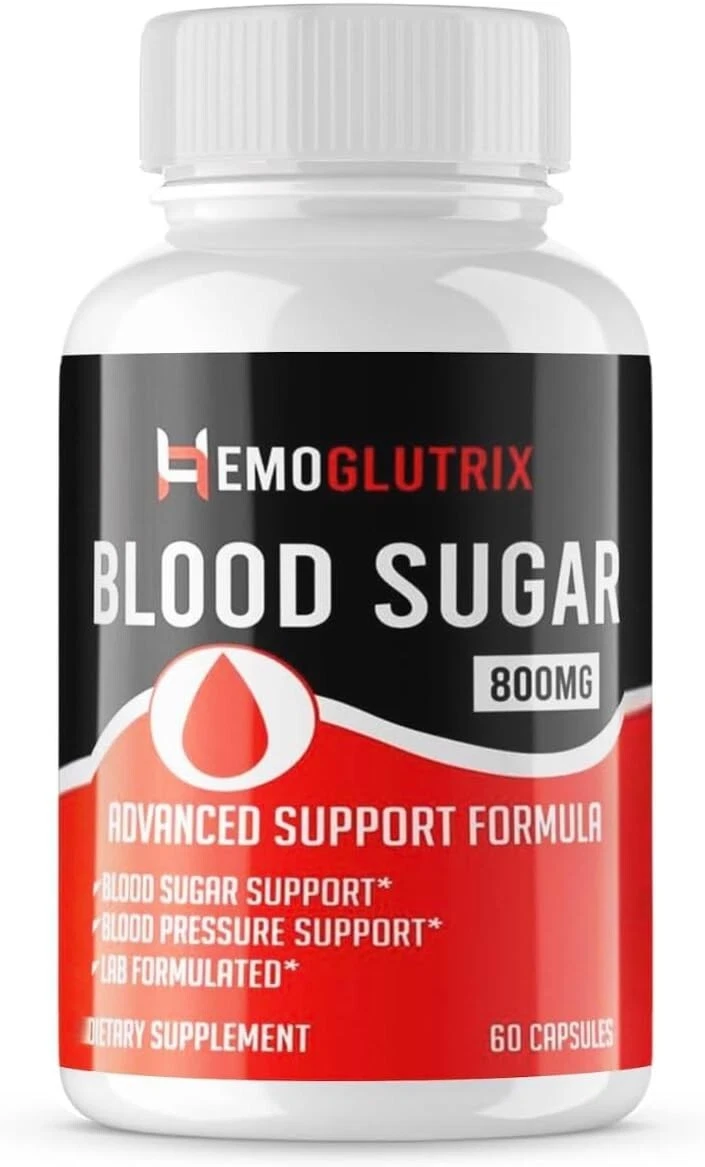 1 Pack - Hemoglutrix Supplement Pills, Supports Blood Sugar, Glucose, Metabolism