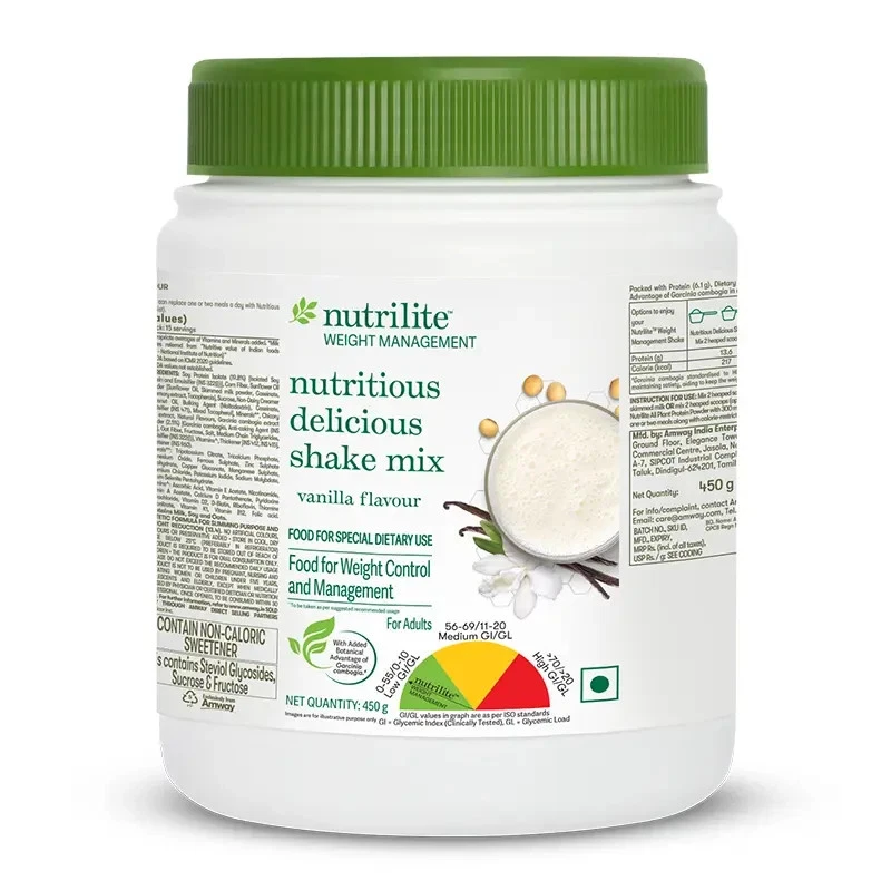 Nutrilite Weight Management Nutritious Delicious Shake Mix Vanilla Flavor 450 gr