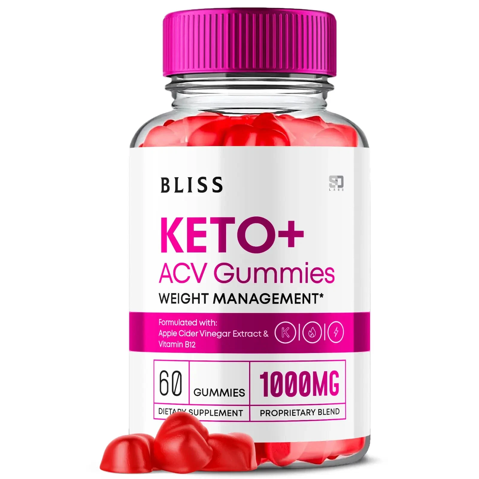Bliss Keto Gummies, Bliss Keto ACV Gummies Weight Loss (1 Pack)