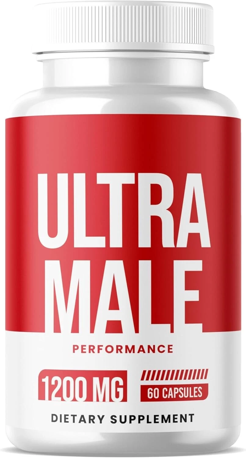 Ultra Male Performance All Natural Formula Dietary Supplements - (60 Capsules)