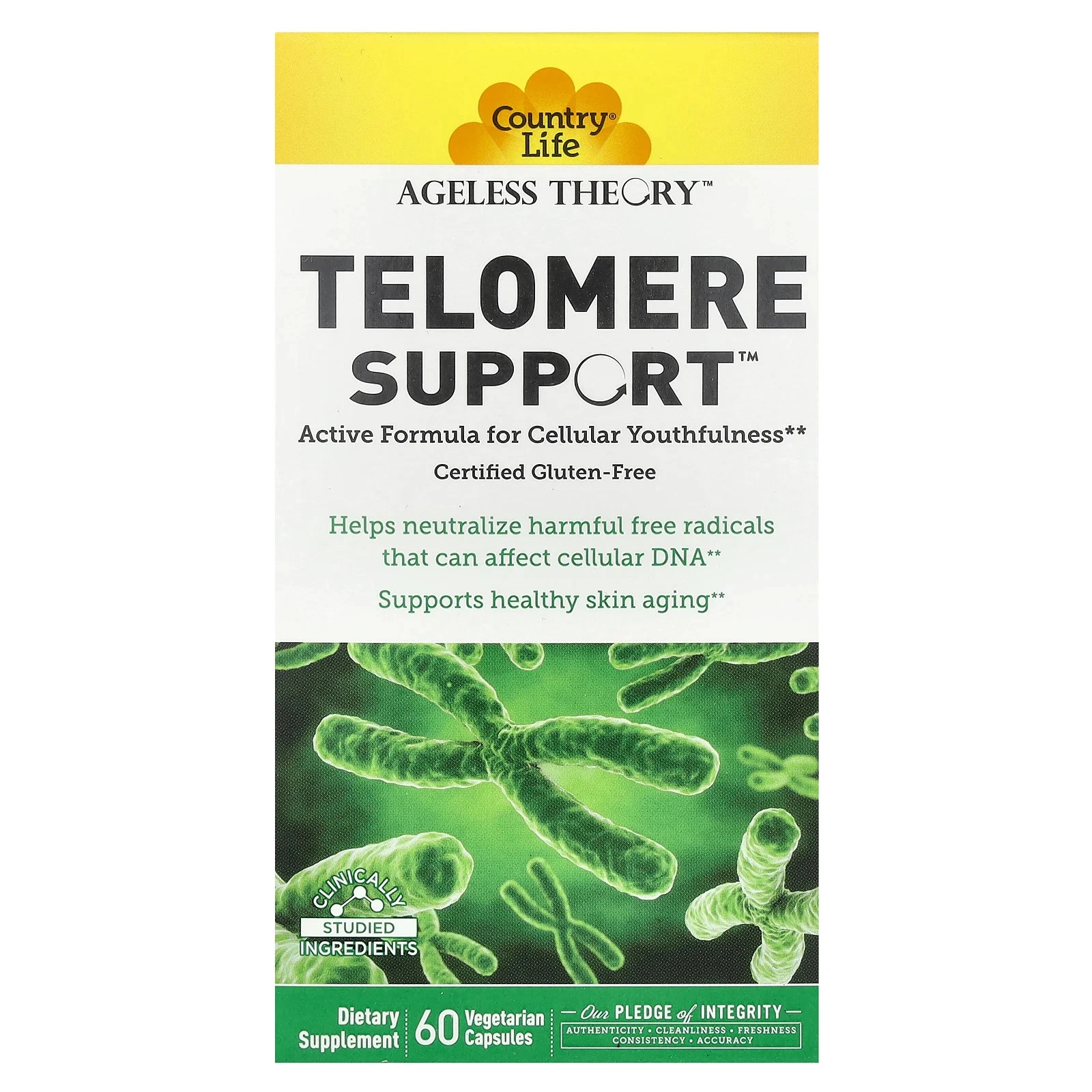 Ageless Theory, Telomere Support , 60 Vegetarian Capsule