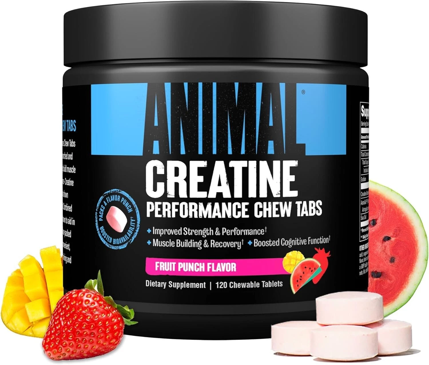 Universal Nutrition Animal Creatine Chewable Tablets 120 Count 4 Flavors New