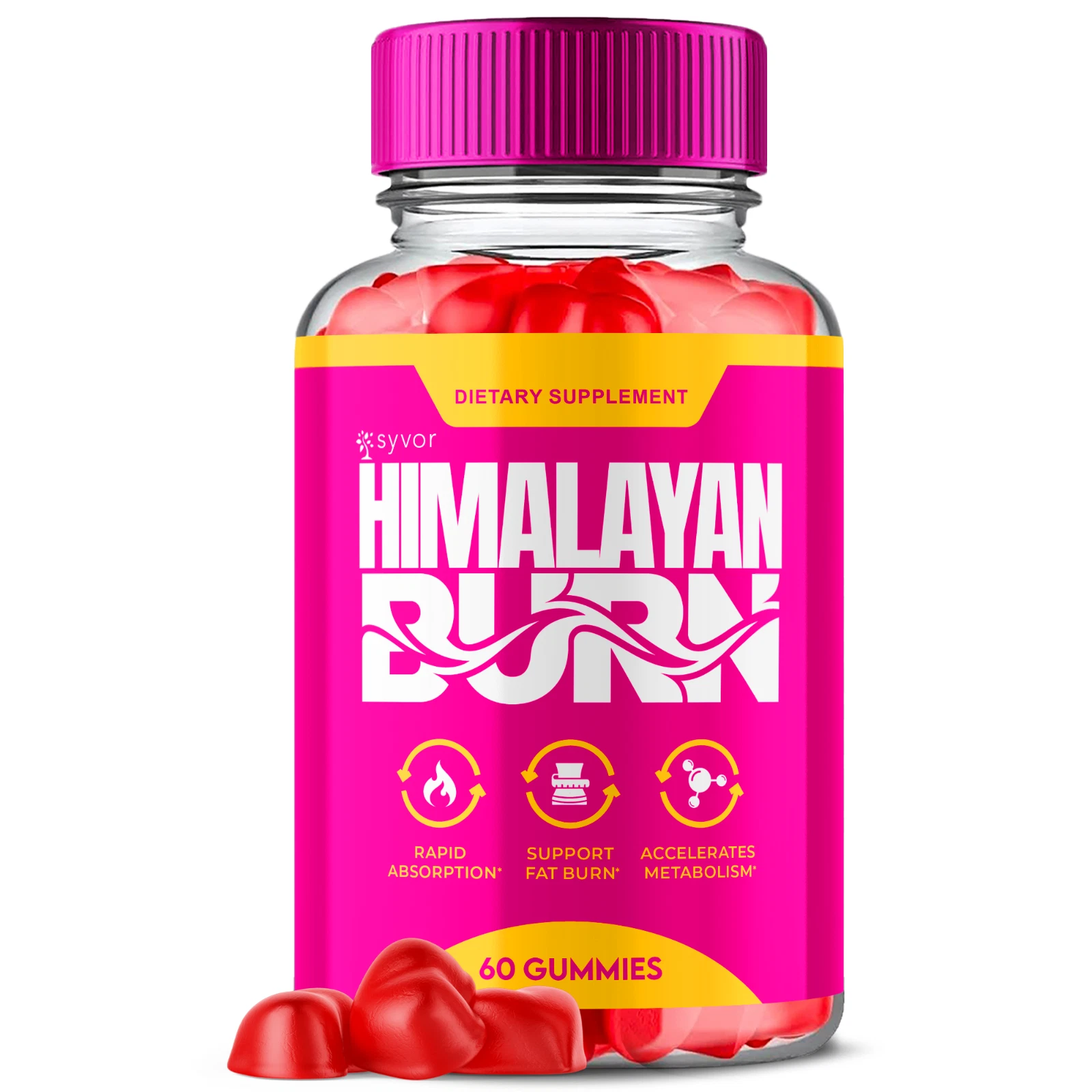 Himalayan Burn Keto ACV Gummies Advanced Formula Fitness Supplement 60 Gummies