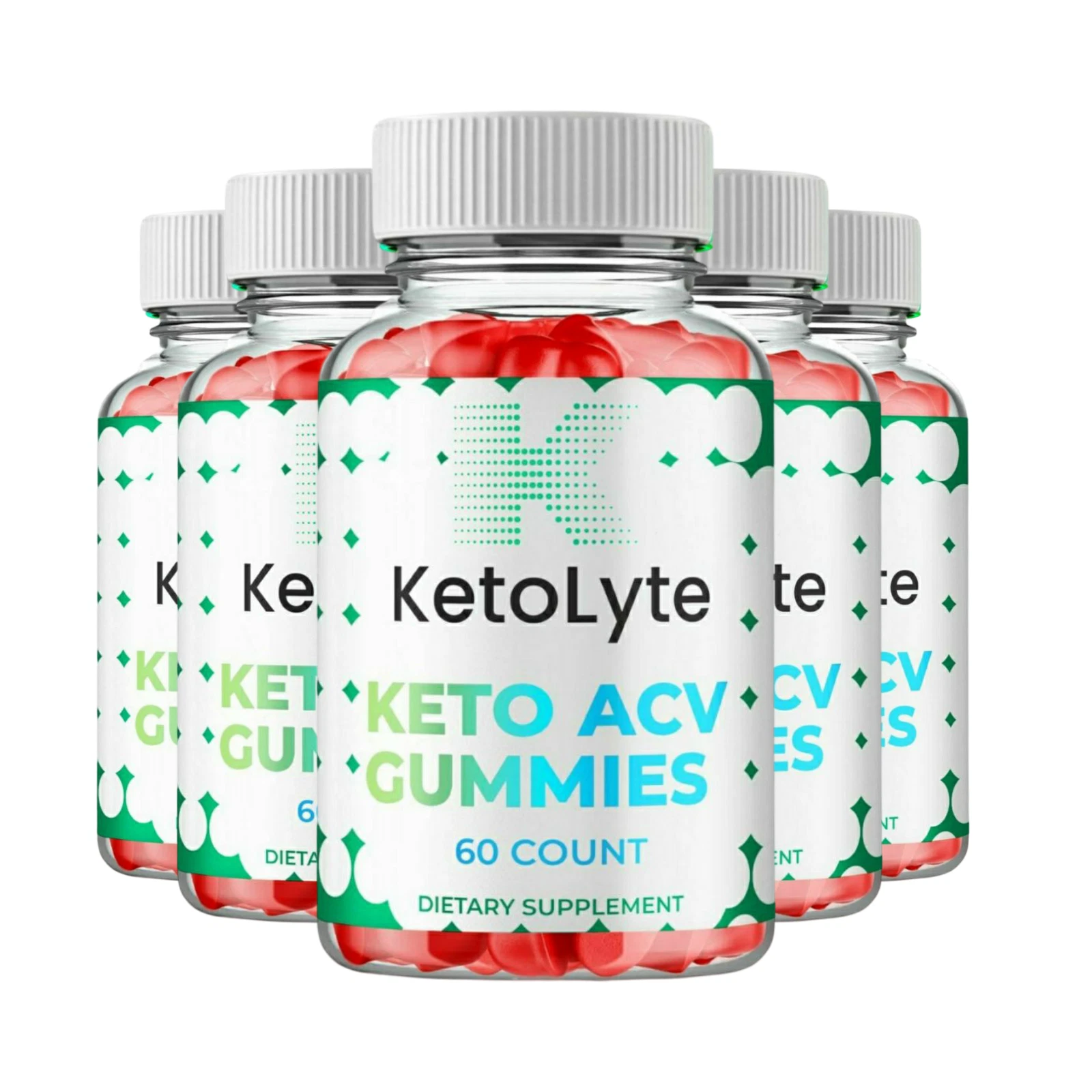 5-Pack KetoLyte Keto ACV Gummies, Keto Lyte Weight Loss Supplement - 300 Gummies
