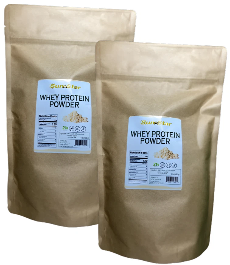 Whey Protein Powder - Grass Fed - Organic - Non-GMO - Soy-Free - 1 lb (2 PACK)