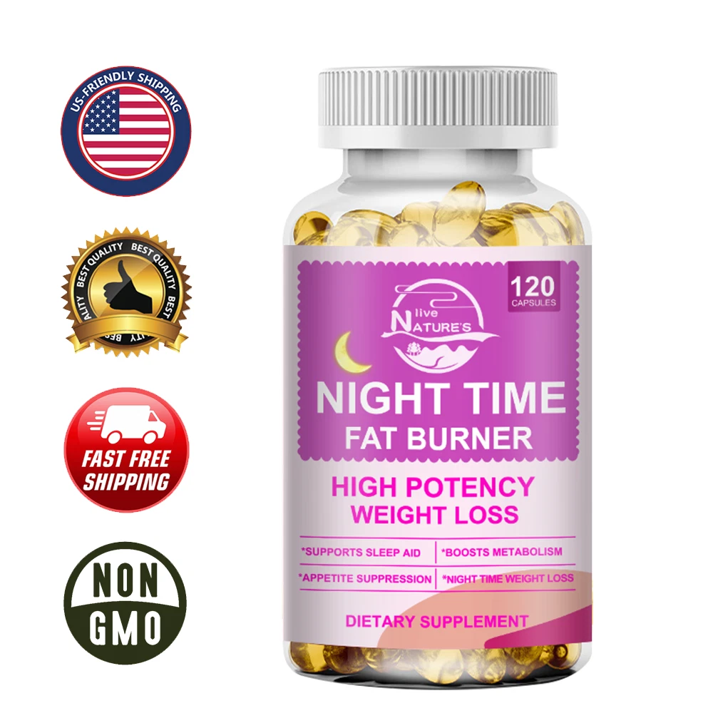 Night Time Fat Buner Supplement For Men Women Weight Loss Appetite Suppressant
