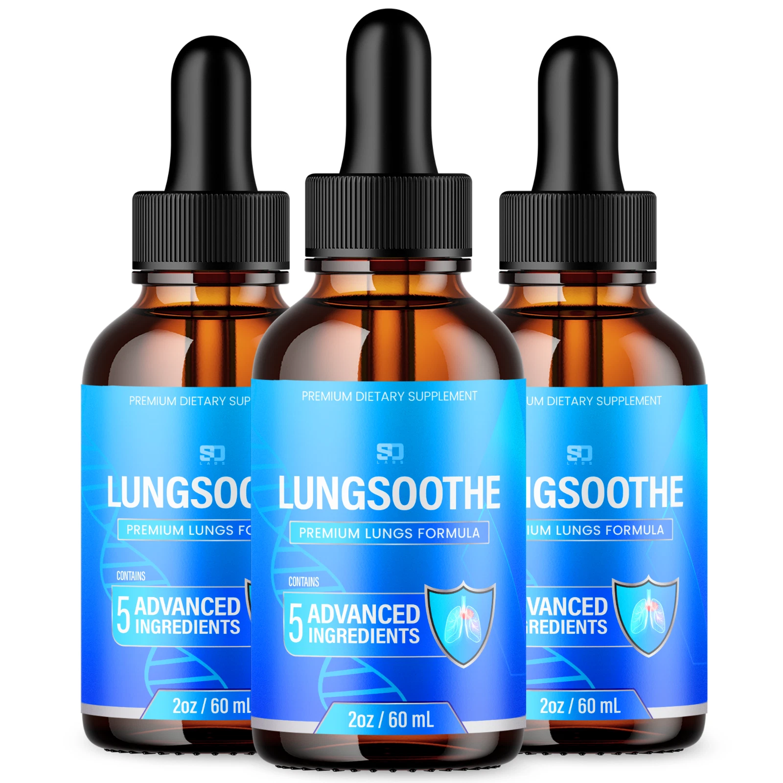 LungSoothe Premium Blood Drops Advanced Formula Supports Blood Health (3 Pack)