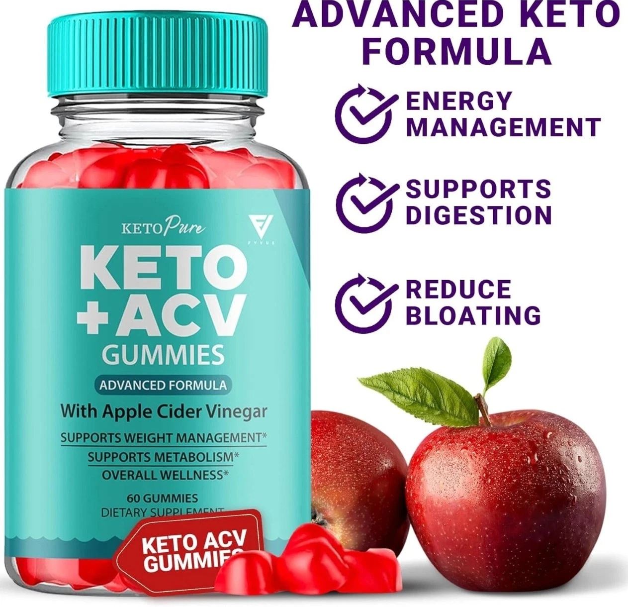KETO PURE KETO ACV GUMMIES, KETOPURE KETO ACV GUMMIES MAXIMUM STRENGTH 1000MG